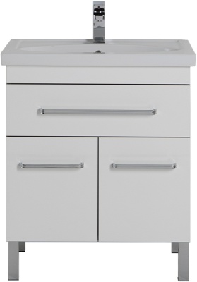 Тумба под раковину Aquanet Сиена 70 189223 1 ящик 2 дверцы Белая