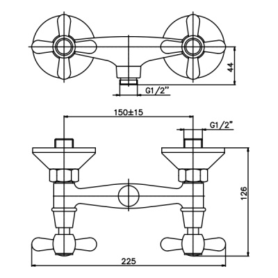 Смеситель для душа Mixxus Premium Dominox 003 MXP0060 Хром