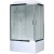 Душевая кабина Royal Bath BP 100х80 RB8100BP3-WC-CH-L с гидромассажем профиль Хром задняя стенка Белая