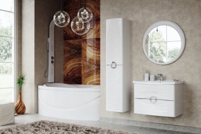 Шкаф пенал Aima Design Breeze 35П L White