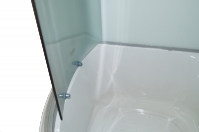 Душевая кабина Parly Bianco В90 90x215 профиль Сатин стекло матовое