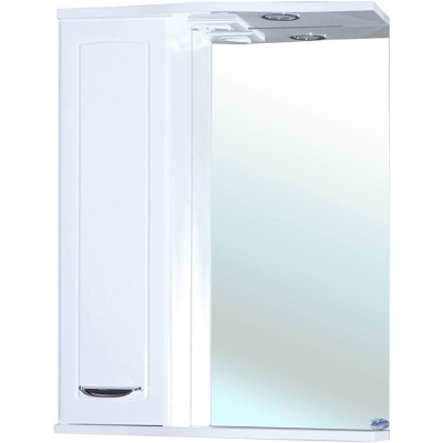Зеркало со шкафом Bellezza Классик 50 с подсветкой L Белое