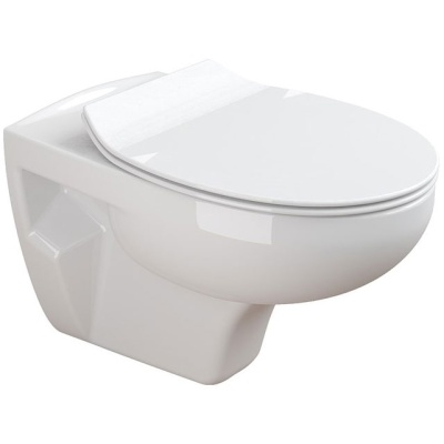 Унитаз Sanitana Munique S10073651000000+S80007262500000 подвесной с сиденьем Микролифт