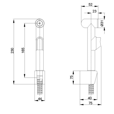 Гигиенический душ Veragio Kit VR.KIT-2231.CR Хром
