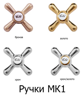 Душевая система Rav Slezak Morava retro MK159.5/3K бронзовый, с ручками МК3