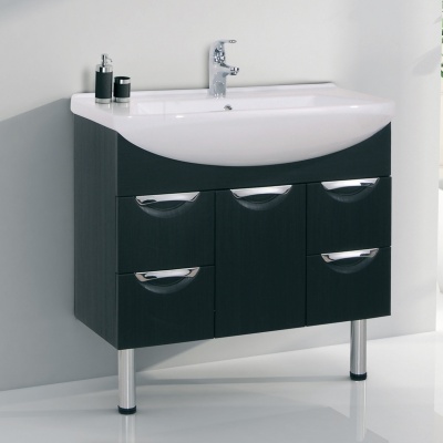 Тумба с раковиной SanVit Лайм Lux 90 в цвете Ral Шоколад