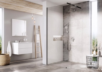 Душевая перегородка Ravak Walk-In Wall ST 1500x2000 GW9WP0300Z1 профиль Черный стекло Transparent