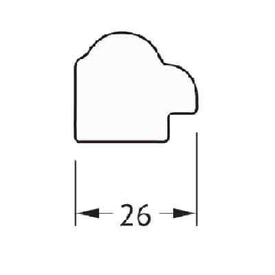 Зеркало Evoform Definite 58х58 Золото