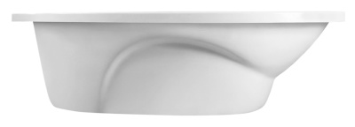Ванна из искусственного камня Эстет Грация 170x94 Белая левая