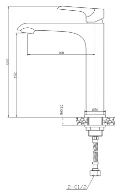 Смеситель для раковины WeltWasser Bonn 315 WT 10000002010 Белый Хром