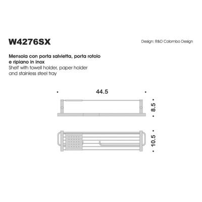Полка для полотенец Colombo Design Time W4276.SX Хром