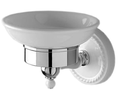 Мыльница Devon&Devon Dorothy DOR401 Белый/хром