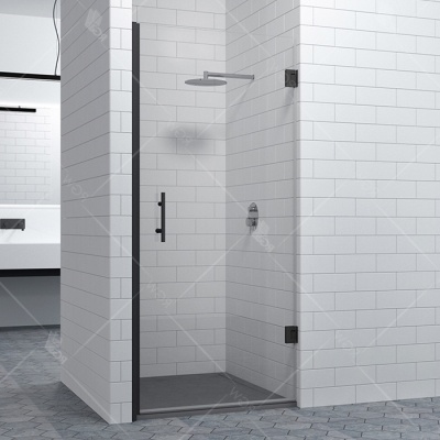 Душевая дверь в нишу RGW Hotel HO-011 B 70 профиль Черный стекло прозрачное