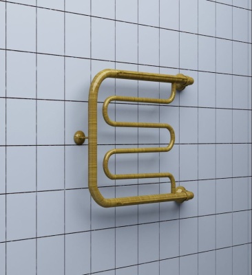Водяной полотенцесушитель Ника Econ ПМ1 50x50 с полкой Хром