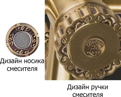Раковина Bronze de Luxe 40 10104BR Медь Бронза