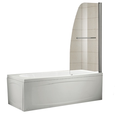 Шторка на ванну Alvaro Banos Vitoria G75.11 Cromo 75.5x150 Хром