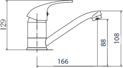 Смеситель для кухни Fashun A4503 Хром
