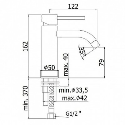 Смеситель для раковины Paffoni Light LIG071CR Хром