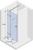 Душевая дверь Riho Scandic Mistral M104 160 GX0070501 L профиль Хром стекло прозрачное