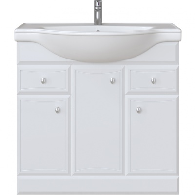 Комплект мебели для ванной San Star Шармель 90 70.1-1.5.1.+CLS90SLWB01+109.1-2.5.1. Белый