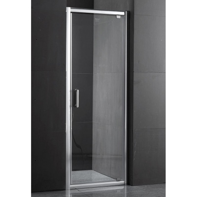 Душевая дверь в нишу Gemy Sunny Bay 80х190 профиль Хром стекло прозрачное