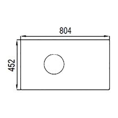 Столешница Акватон Брук 80 Белая