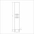 Шкаф пенал СанТа Нептун 30 530001 Белый