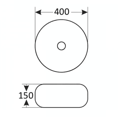 Раковина-чаша Mira 40 MR-4040M Белая