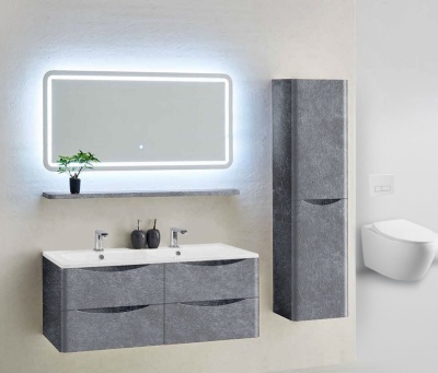 Тумба под раковину Vincea Roberta VMC-1R120MS подвесная Stone