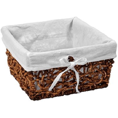 Корзина для белья WasserKRAFT Exter 25x22,5x15 WB-160-M Коричневая