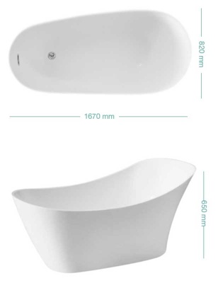 Акриловая ванна Kerasan Waldorf 170x80 без гидромассажа