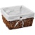 Корзина для белья WasserKRAFT Exter 25x22,5x15 WB-160-M Коричневая