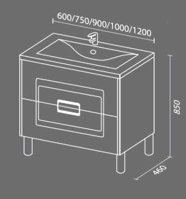 Тумба с раковиной SanVit Мира 120 kmira120 с фактурой под дерево Акация светлая Тумба с раковиной SanVit Мира 120 kmira120 с фактурой под дерево Акация светлая