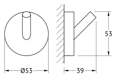 Крючок Artwelle Harmonie HAR 001 Хром