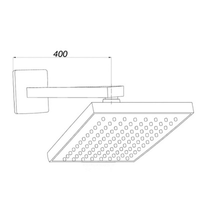 Верхний душ GPD ADS05 Хром