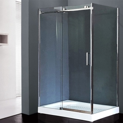 Душевой уголок Royal Bath RB8012B-L 120х80 без поддона профиль Хром стекло прозрачное