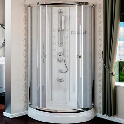 Душевая кабина Radomir Паола 2 Люкс 103x103 1-05-2-0-0-0580 профиль Хром стекло прозрачное