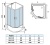Душевая кабина WeltWasser WW500 Halle 801 80x80 10000003238 профиль Хром стекло прозрачное