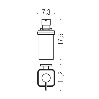 Дозатор для жидкого мыла Colombo Design Basic Q B9337 Хром