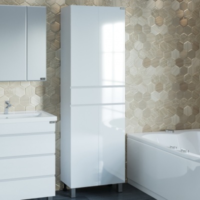 Шкаф пенал СанТа Марс 60 Белый