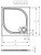 Душевой поддон из искусственного камня Riho Kolping 80x120 DB3300500000000 Белый с антискользящим покрытием