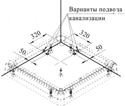 Акриловый поддон для душа Radomir 110x110x16 1-11-0-0-0-120 Белый