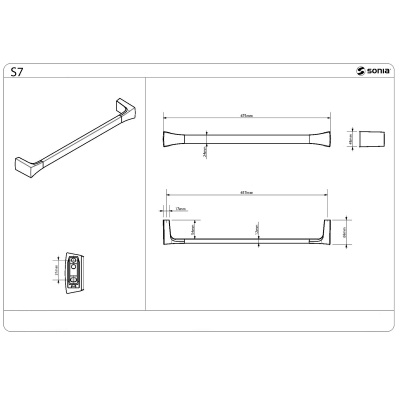 Полотенцедержатель Sonia S-7 131495 Хром