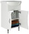 Тумба под раковину Mixline Эталон 52 525506 Белая