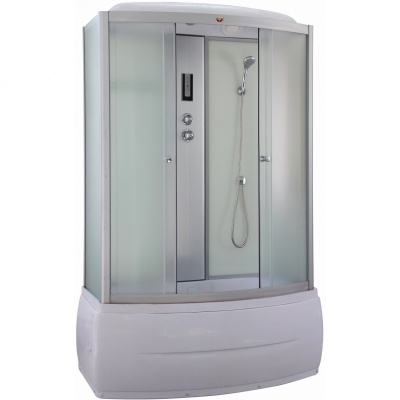 Душевой бокс Parly Bianco BN150 150х215 профиль Сатин стекло матовое