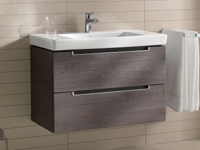 Тумба под раковину Villeroy&Boch Subway 2.0 80x52 подвесная Серая