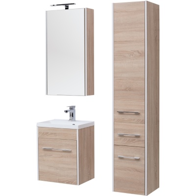 Шкаф пенал Aquanet Августа 35 210017 Дуб сонома