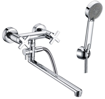 Смеситель для ванны WasserKRAFT Weser 7802L универсальный Хром