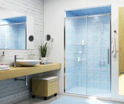 Душевая дверь в нишу WasserKRAFT Dinkel 58R 120 профиль Хром стекло прозрачное
