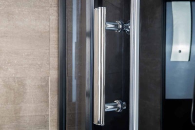 Душевая кабина Erlit Eclipse ER5710TP-C24 100x100 с гидромассажем задняя стенка Зеркальная стекло тонированное